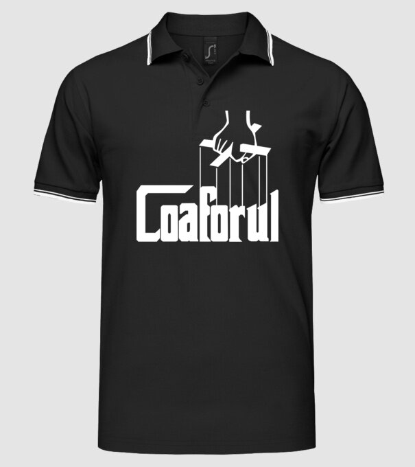 Coaforul/ Frizerul model negru pe tricou