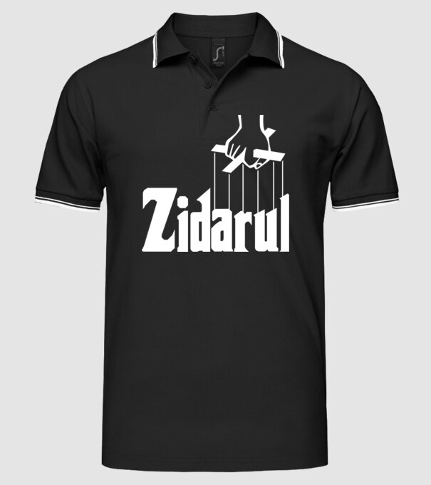 Zidarul model negru pe tricou