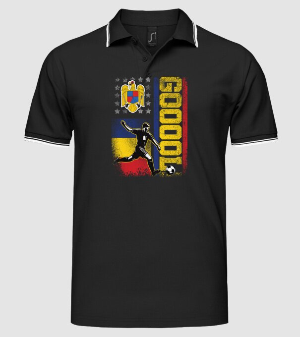 GOOOL model negru pe tricou