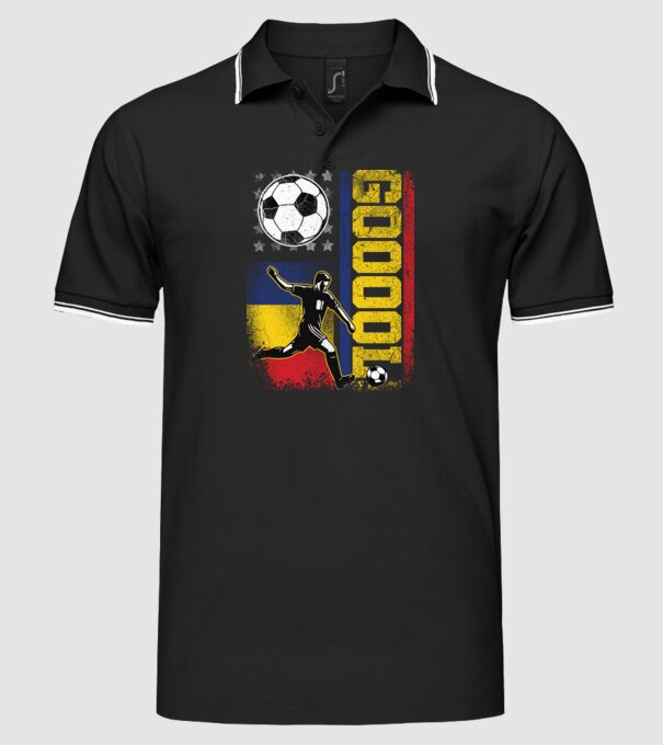GOOOL model negru pe tricou