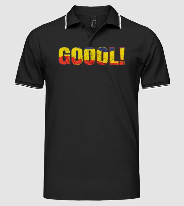 GOOOL model negru pe tricou