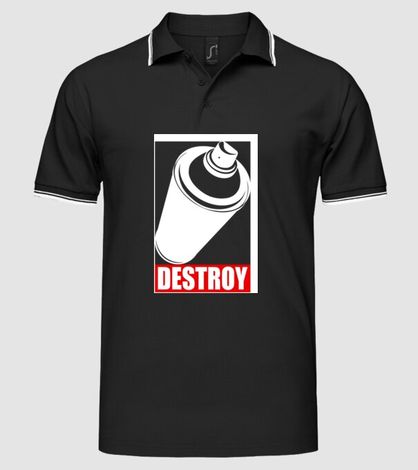 Graffiti model negru pe tricou