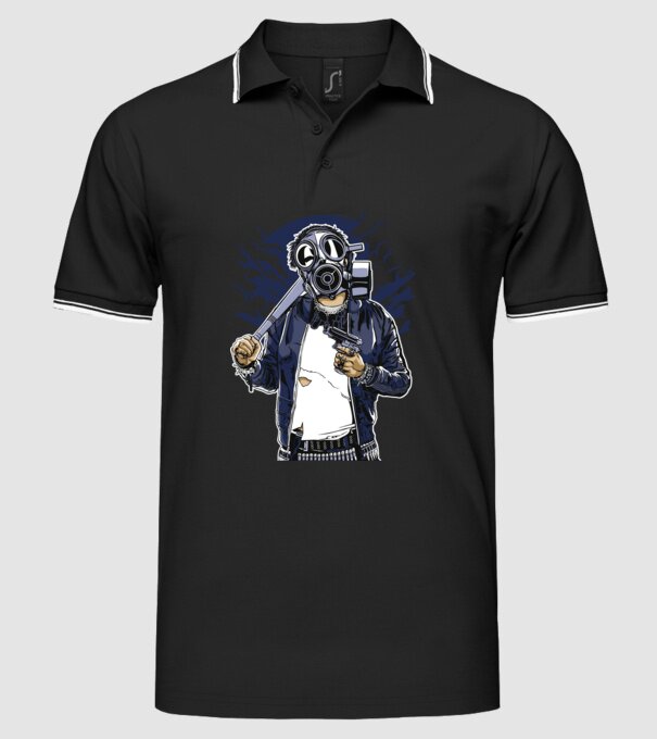 Graffiti model negru pe tricou