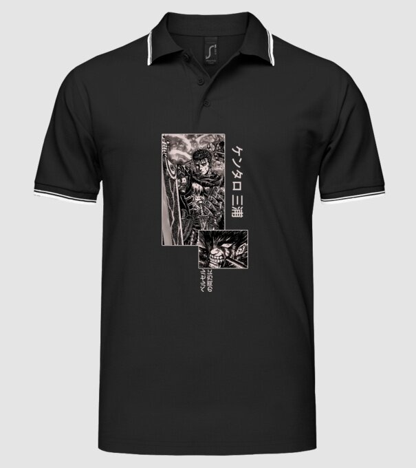 Guts Berserk model negru pe tricou