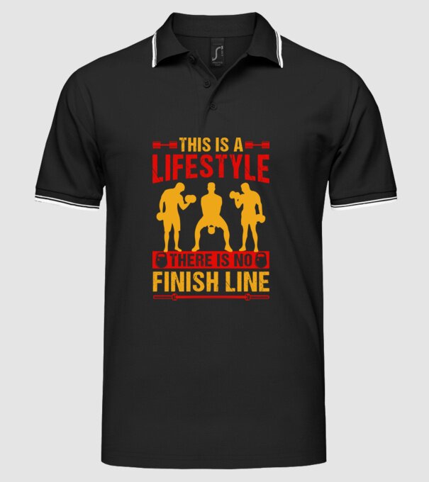 GYM Fitness model negru pe tricou