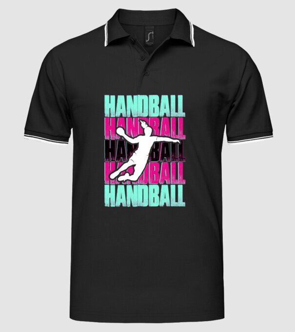 handball model negru pe tricou