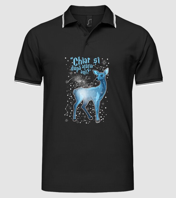 Harry Potter Valentine model negru pe tricou