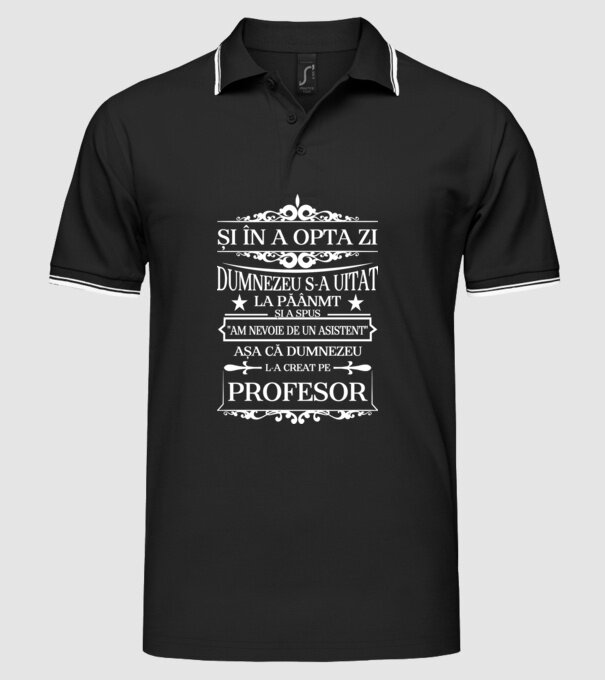 i în a opta zi Dumnezeu s-a uitat la pământ și a spus model negru pe tricou