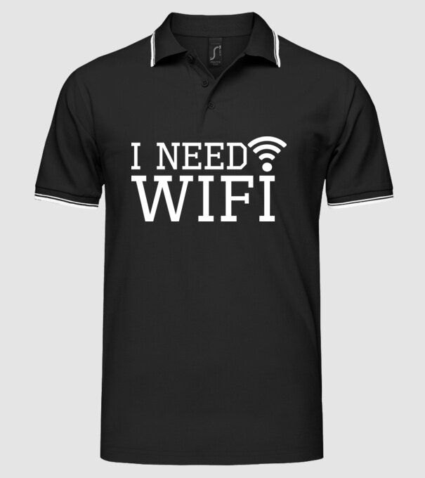 I need wifi model negru pe tricou