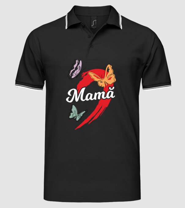 Mamă model negru pe tricou