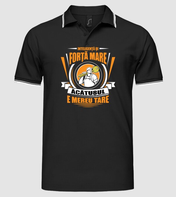 Inteligență și forță mare, lăcătușul e mereu tare model negru pe tricou