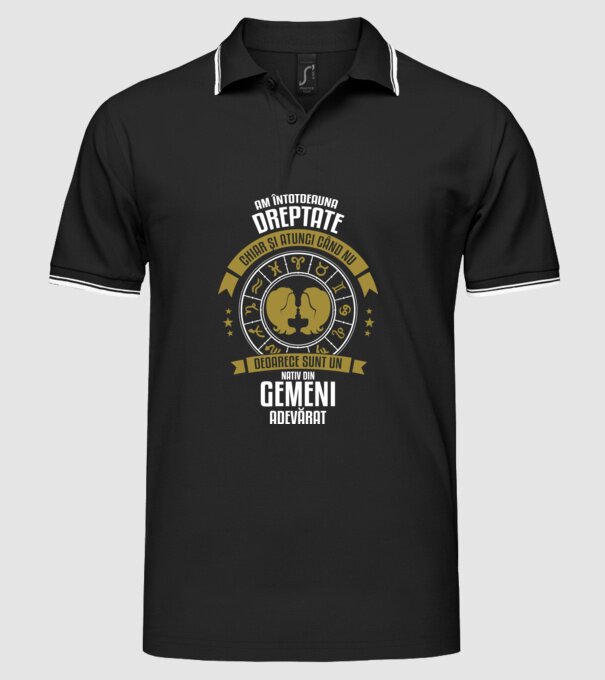 Întotdeauna am dreptate. Chiar și atunci, când nu am, deoarece sunt din zodia gemeni model negru pe tricou