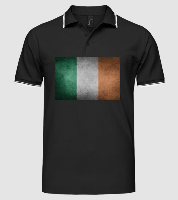 IRELAND model negru pe tricou