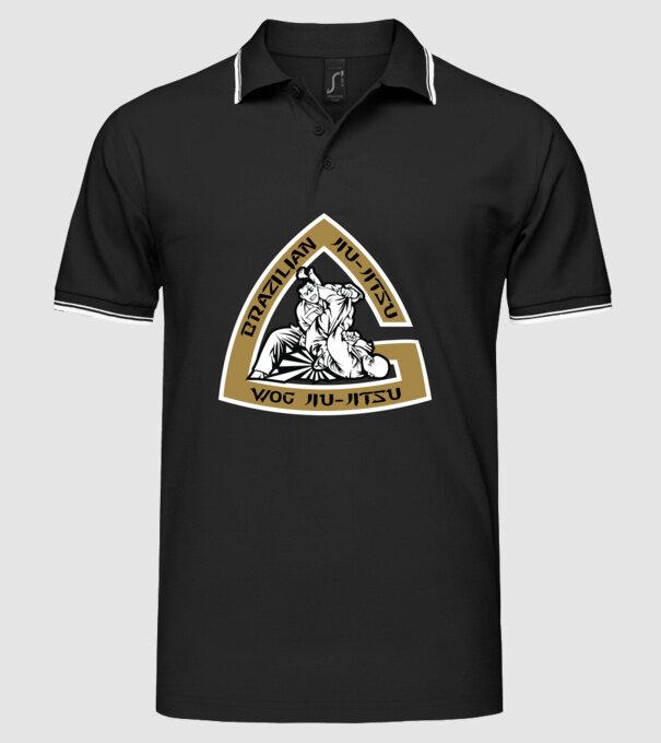 Jiu Jitsu model negru pe tricou