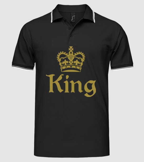 King model negru pe tricou