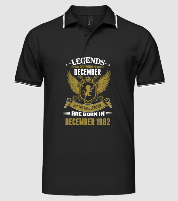 Legends born model negru pe tricou