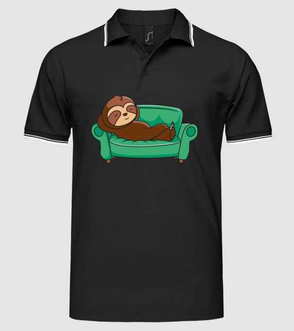 Leneș model negru pe tricou