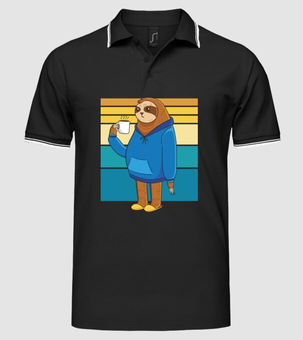 Leneș model negru pe tricou