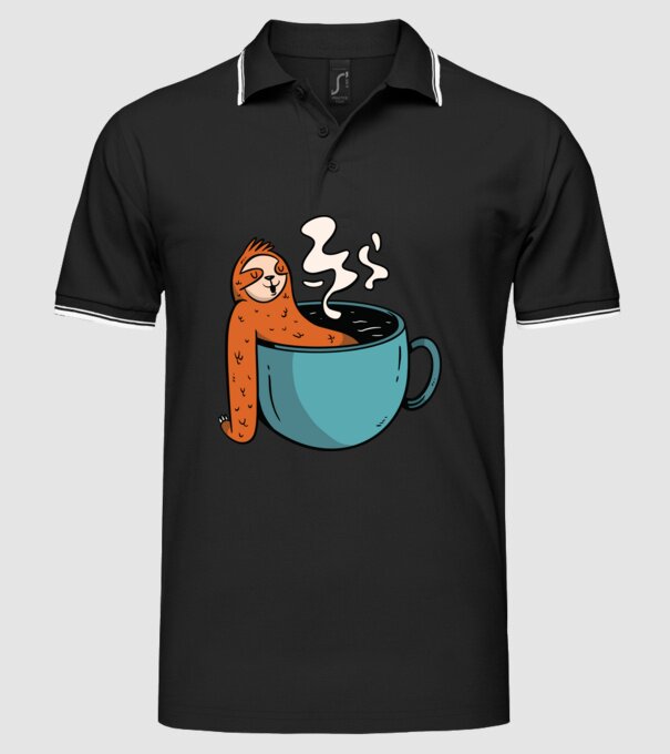 Leneș model negru pe tricou