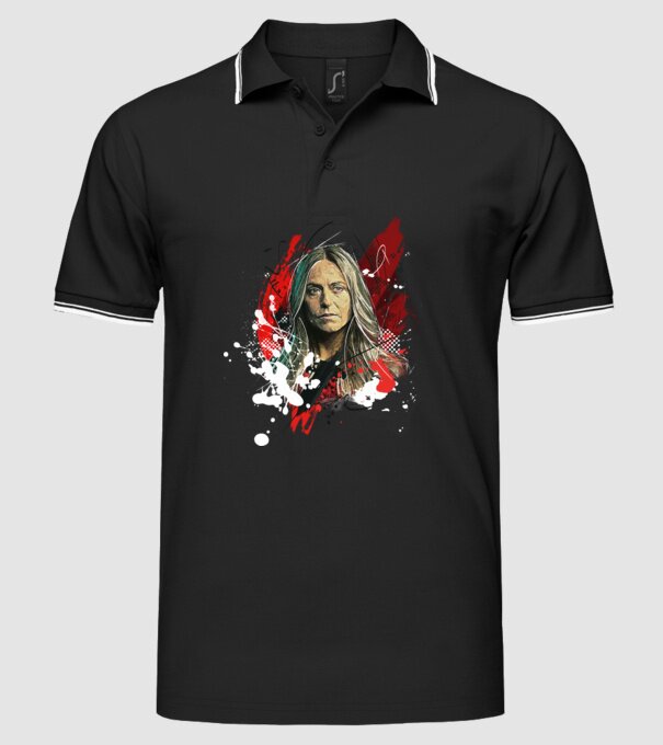 lisboa poster model negru pe tricou