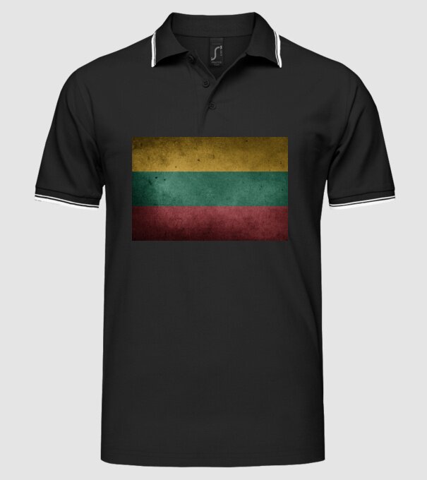 LITHUANIA model negru pe tricou
