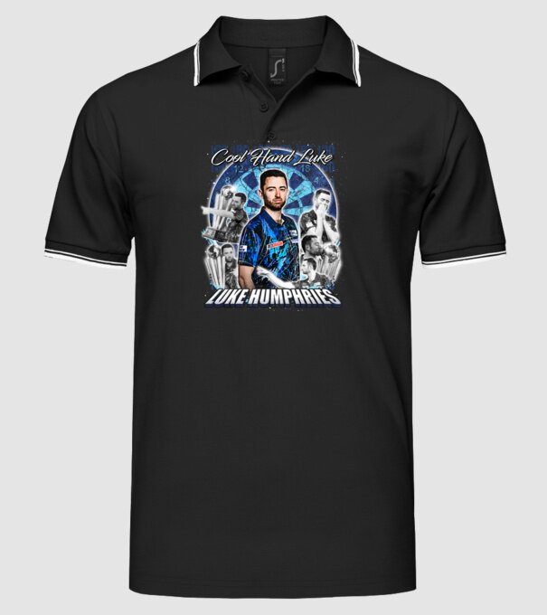 Luke Humphries Cool hand Luke model negru pe tricou