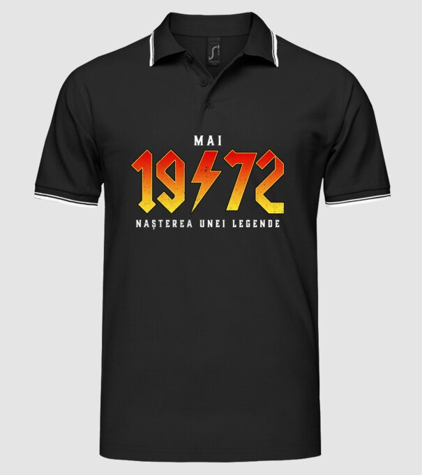 Mai - 1972 - nașterea unei legende model negru pe tricou