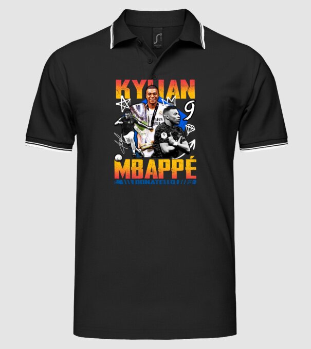 Mbappé tribute model negru pe tricou