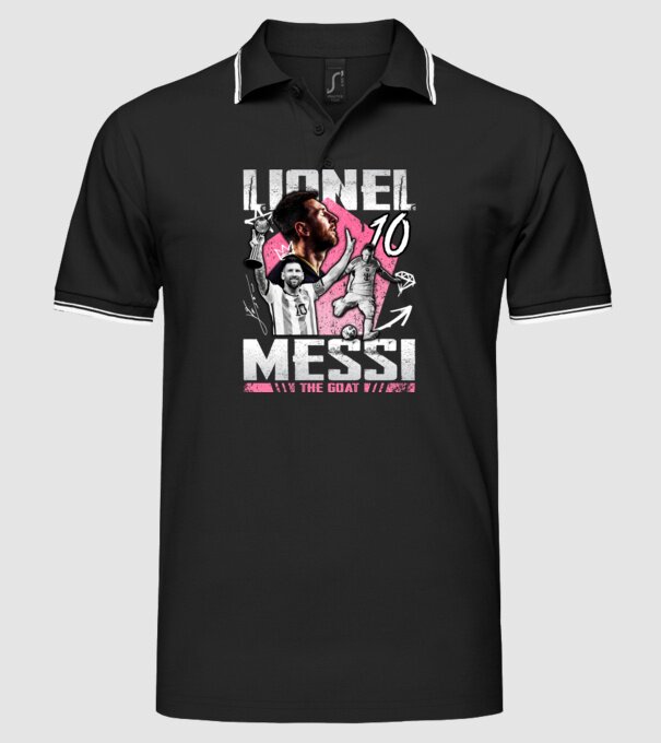 Messi tribute model negru pe tricou