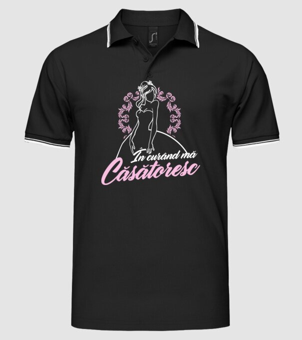 În curând mă căsătoresc model negru pe tricou