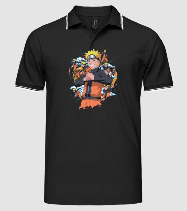 NARUTO model negru pe tricou
