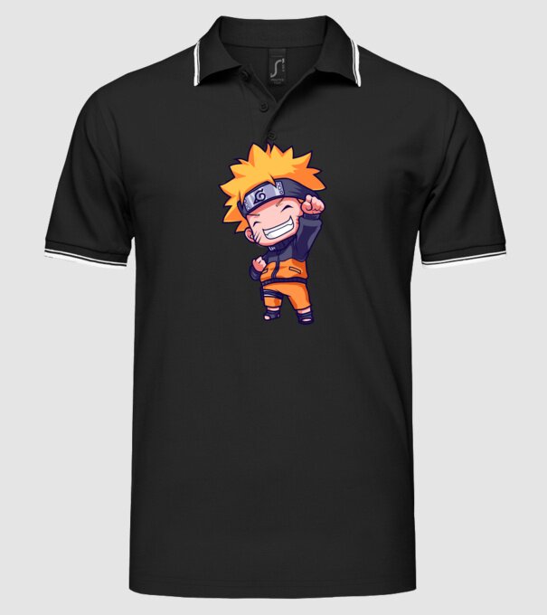 NARUTO model negru pe tricou