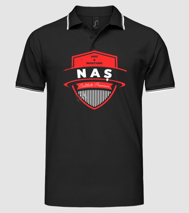 naș unic & inimitabil - calitate premium model negru pe tricou