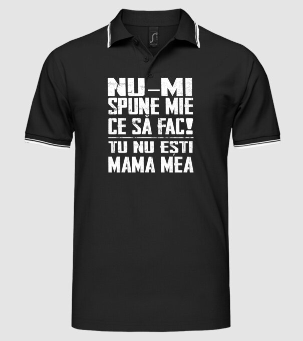 ne-mondd-meg-mit-csinaljak-ANYA-FEHER-RO model negru pe tricou