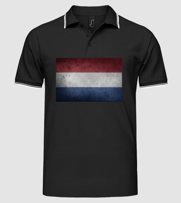 NETHERLANDS model negru pe tricou