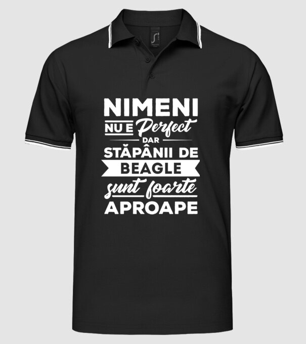 nimeni nu e perfect, dar stăpânii de beagle sunt foarte aproape model negru pe tricou