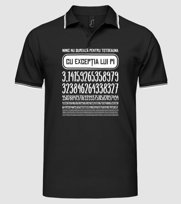 nimic nu durează pentru totdeauna, cu excepția lui pi model negru pe tricou