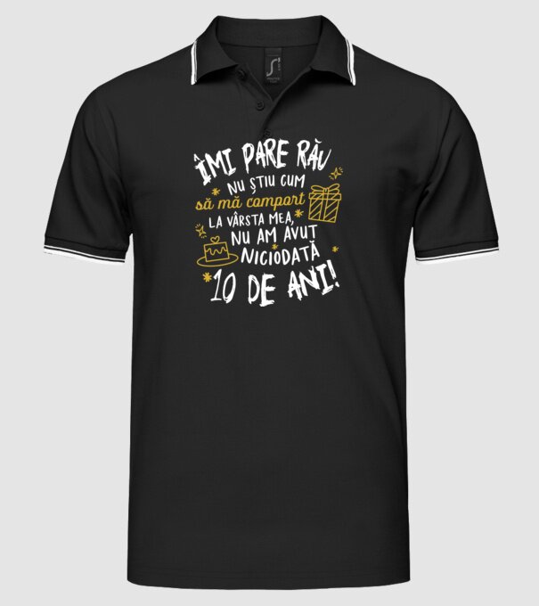 Nu am avut niciodată 10 de ani model negru pe tricou