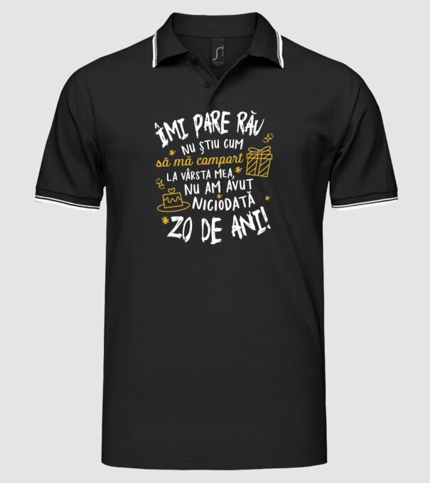 Nu am avut niciodată 20 de ani model negru pe tricou