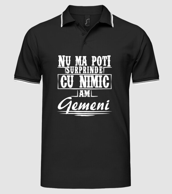 Nu mă poți surprinde cu nimic, am gemeni model negru pe tricou