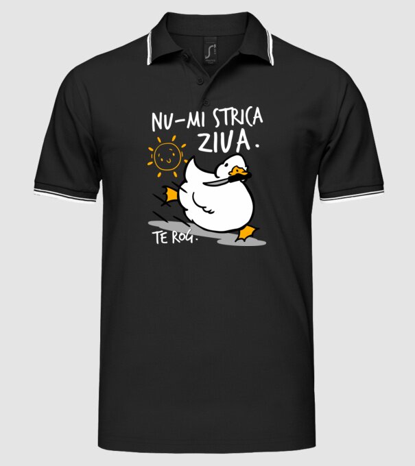 Nu-mi strica ziua. model negru pe tricou