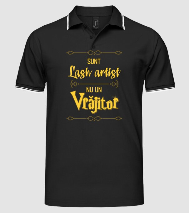 Sunt lash artist, nu un vrăjitor model negru pe tricou