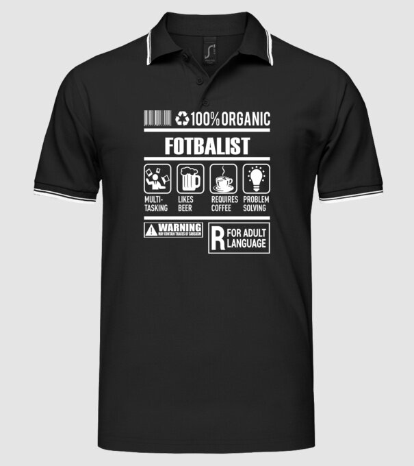 FOTBALIST model negru pe tricou