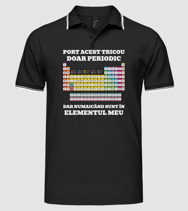 port acest tricou doar periodic, dar numai când sunt în elementul meu model negru pe tricou