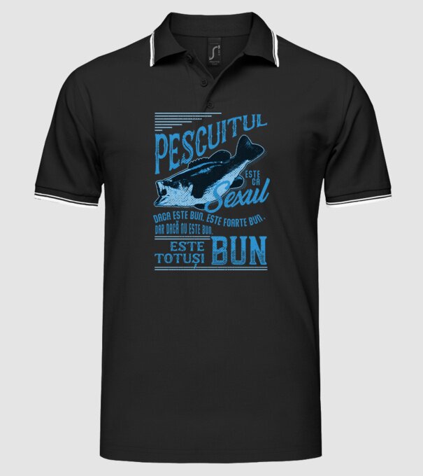 pescuitul este ca sexul, dacă este bun, este foarte bun, dar dacă nu este bun, este totuși bun model negru pe tricou