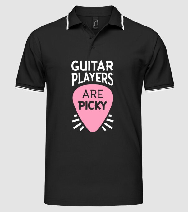 Picky model negru pe tricou