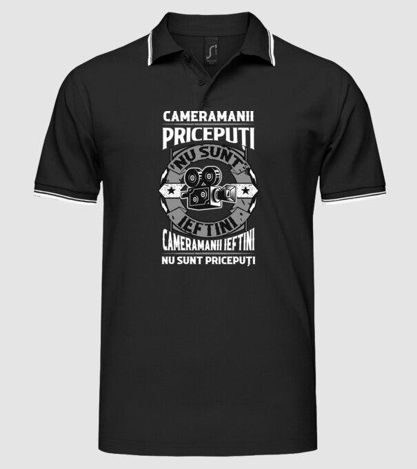cameramanii pricepuți nu sunt ieftini, cameramanii ieftini nu sunt pricepuți model negru pe tricou