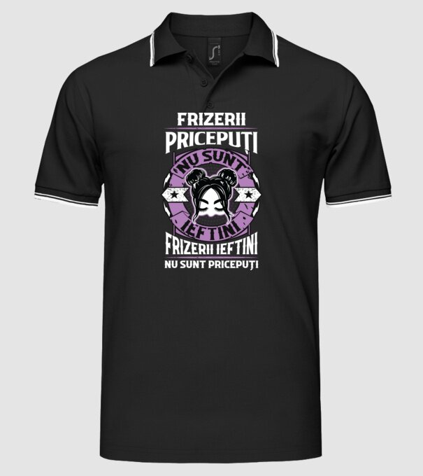 frizerii pricepuți nu sunt ieftini, frizerii ieftini nu sunt pricepuți model negru pe tricou