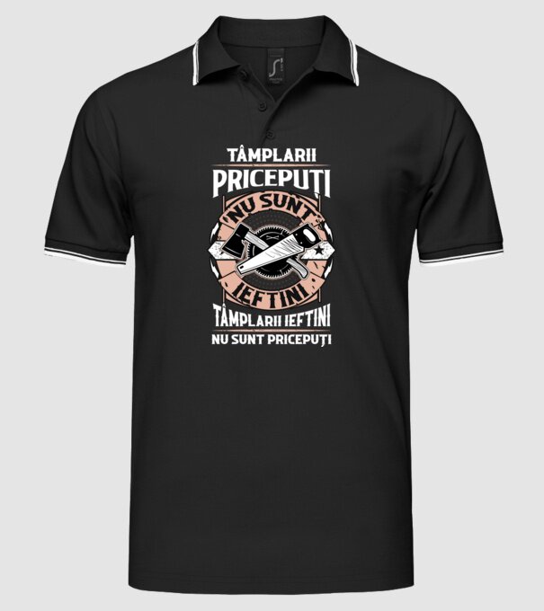 Tâmplarii pricepuți nu sunt ieftini, tâmplarii ieftini nu sunt pricepuți model negru pe tricou