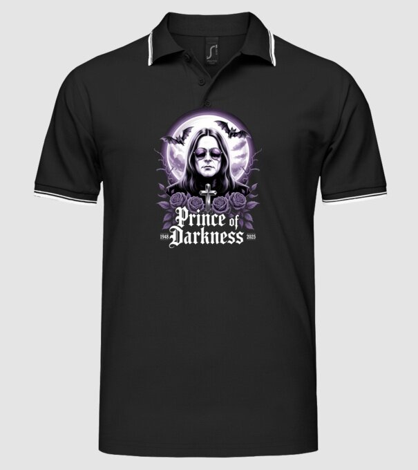 Prince of Darkness model negru pe tricou